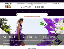 Tablet Screenshot of glamaxcouture.com